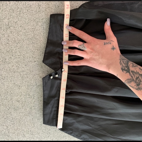 Vintage Black Full Midi Skirt - Picture 4 of 7